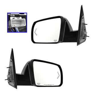 TRQ® MRA04706 - Driver and Passenger Side Power View Mirrors (Heated, Foldaway)