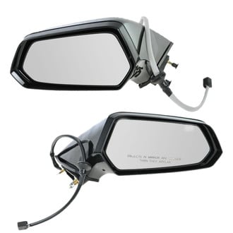 TRQ® - Driver and Passenger Side Power View Mirror Set (Non-Heated, Foldaway)