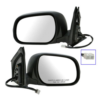 TRQ® MRA04763 - Driver and Passenger Side Power View Mirror Set (Heated, Foldaway)