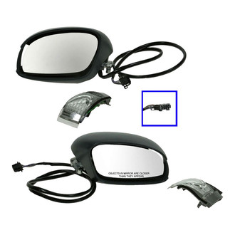 TRQ® - Driver and Passenger Side Power View Mirrors (Heated, Foldaway)