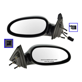 TRQ® - Driver and Passenger Side Power View Mirrors (Heated)