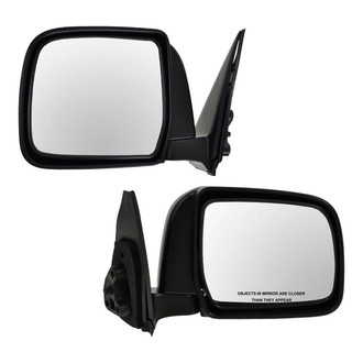 TRQ® - Driver and Passenger Side Manual View Mirror Set (Non-Heated, Foldaway)