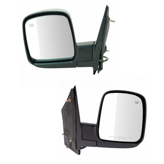 TRQ® - Driver and Passenger Side Power View Mirror Set (Heated, Foldaway)