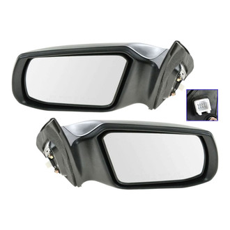 TRQ® - Driver and Passenger Side Power View Mirror Set (Non-Heated, Foldaway)