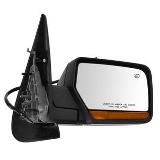 TRQ® - Passenger Side Power View Mirror (Heated, Foldaway)