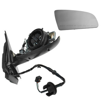 TRQ® - Power Heated Manual-Foldaway Side View Mirror