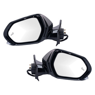 TRQ® - Power Heated Manual-Foldaway Side View Mirror