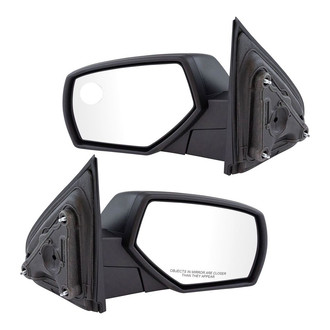 TRQ® - Driver and Passenger Side Manual View Mirror Set (Non-Heated)