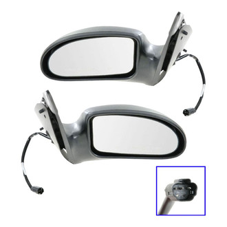 TRQ® - Driver and Passenger Side Power View Mirrors (Non-Foldaway)