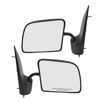 TRQ® - Driver and Passenger Side Manual View Mirrors