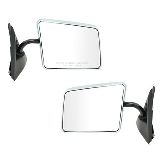 TRQ® - Driver and Passenger Side Manual View Mirrors