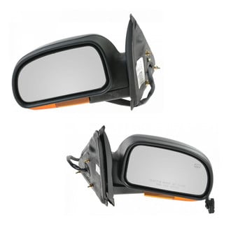TRQ® - Driver and Passenger Side Power View Mirrors (Heated, Foldaway)
