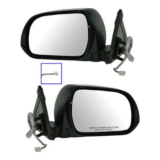 TRQ® - Driver and Passenger Side Power View Mirrors (Heated)