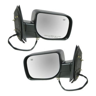 TRQ® - Driver and Passenger Side Power View Mirrors (Heated, Foldaway)