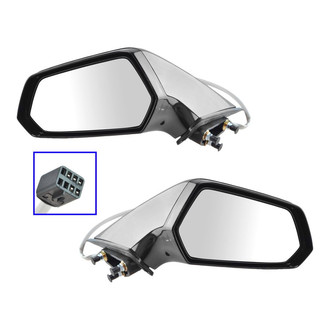 TRQ® - Driver and Passenger Side Power View Mirrors (Heated)