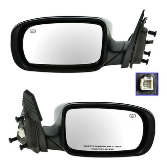 TRQ® - Driver and Passenger Side Power View Mirrors (Heated)
