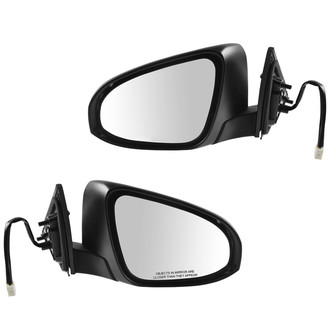 TRQ® - Driver and Passenger Side Power View Mirror Set (Heated, Foldaway)