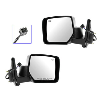 TRQ® - Driver and Passenger Side Power View Mirrors (Heated)