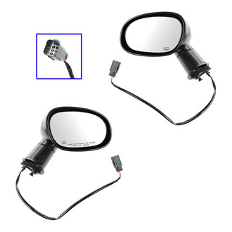 TRQ® - Driver and Passenger Side Power View Mirrors (Heated)