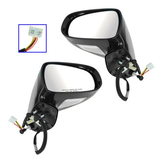 TRQ® - Driver and Passenger Side Power View Mirrors (Heated)