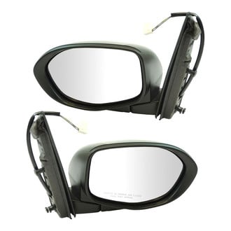 TRQ® - Driver and Passenger Side Power View Mirror Set (Non-Heated, Foldaway)