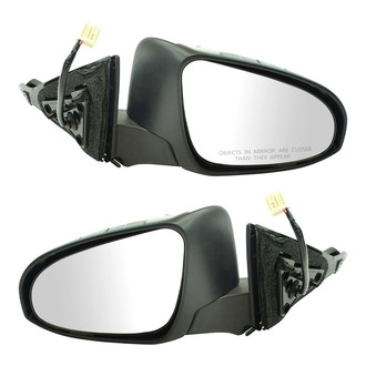 TRQ® - Driver and Passenger Side Power View Mirrors (Heated)