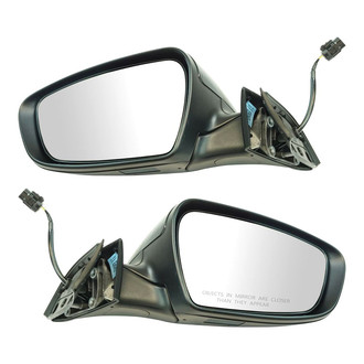 TRQ® - Driver and Passenger Side Power View Mirror Set (Heated, Foldaway)