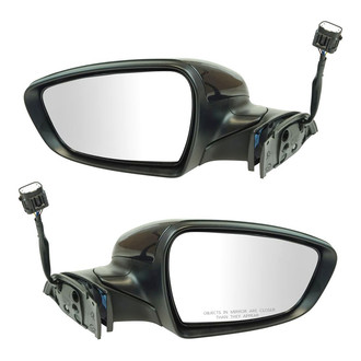 TRQ® - Driver and Passenger Side Power View Mirror Set (Heated, Foldaway)