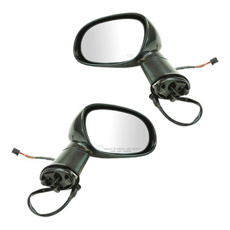 TRQ® - Driver and Passenger Side Power View Mirrors (Heated, Foldaway)