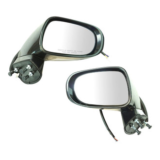 TRQ® - Driver and Passenger Side Power View Mirror Set (Heated, Foldaway)