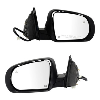 TRQ® - Driver and Passenger Side Power View Mirror Set (Heated, Foldaway)