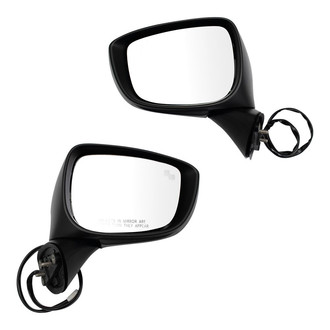 TRQ® - Driver and Passenger Side Power View Mirror Set (Heated, Foldaway)