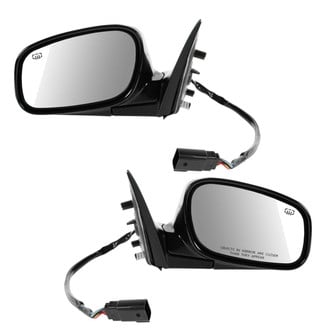 TRQ® - Driver and Passenger Side Power View Mirror Set (Heated, Foldaway)