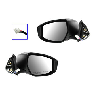TRQ® - Driver and Passenger Side Power View Mirrors (Heated)
