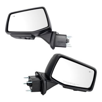 TRQ® - Driver and Passenger Side Power View Mirrors (Heated, Foldaway)