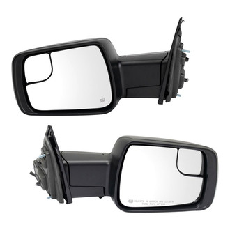 TRQ® - Driver and Passenger Side Power View Mirrors (Heated, Foldaway)