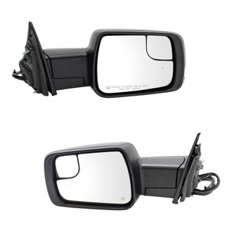 TRQ® - Driver and Passenger Side Power View Mirrors (Heated, Foldaway)