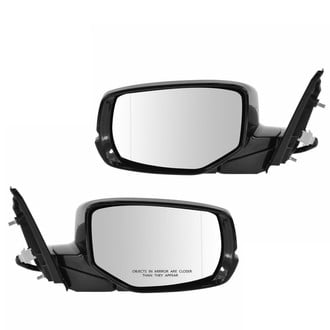 TRQ® - Driver and Passenger Side Power View Mirror Set (Heated, Foldaway)