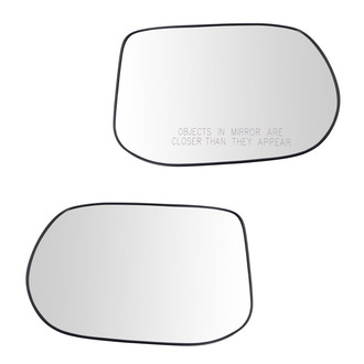 TRQ® - Driver and Passenger Side View Mirror Glass Set (Heated)