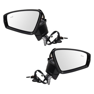 TRQ® - Power Heated Manual-Foldaway Side View Mirror