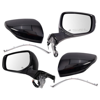 TRQ® - Driver and Passenger Side View Mirror Set (Heated)