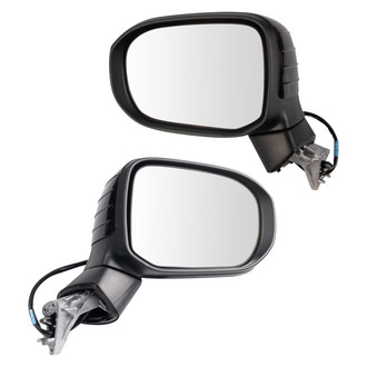 TRQ® - Driver and Passenger Side View Mirror Set (Heated, Foldaway)