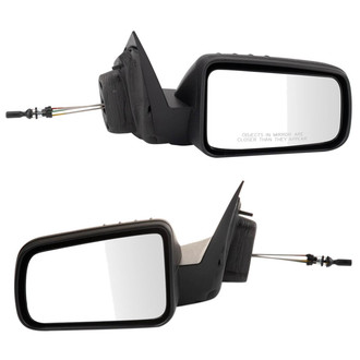TRQ® - Manual Side View Mirror Set