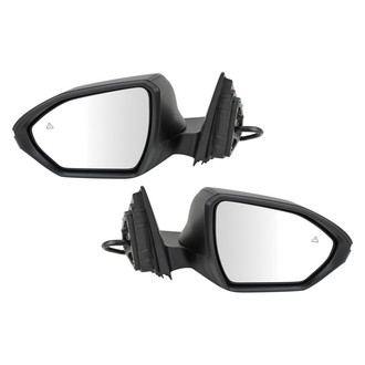TRQ® - Power Heated Manual-Foldaway Side View Mirror