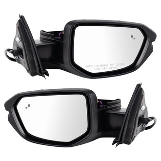 TRQ® - Driver and Passenger Side Power View Mirror Set (Heated, Foldaway)