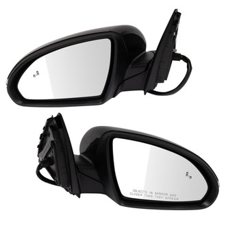 TRQ® - Driver and Passenger Side Power View Mirror Set (Heated, Foldaway)