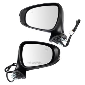 TRQ® MRA17816 - Driver and Passenger Side Power View Mirror Set (Heated, Foldaway)