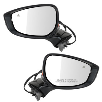 TRQ® - Driver and Passenger Side Power View Mirror Set (Non-Heated, Foldaway)