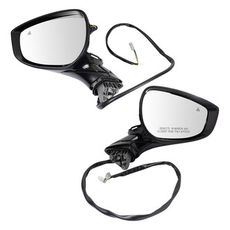 TRQ® - Driver and Passenger Side Power View Mirror Set (Heated, Foldaway)