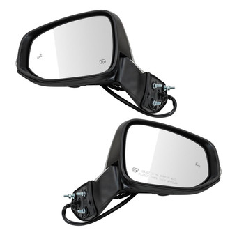 TRQ® - Driver and Passenger Side Power View Mirror Set (Heated, Foldaway)